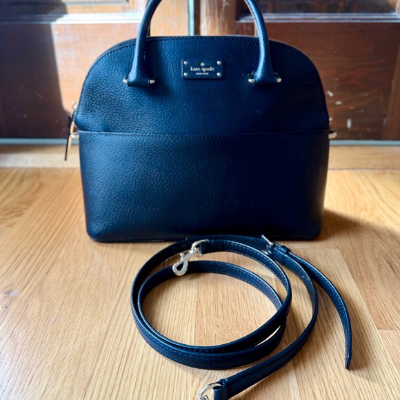 ✨ Kate Spade Grove Street Carli Black Leather Satchel ✨ - Picture 3 of 6